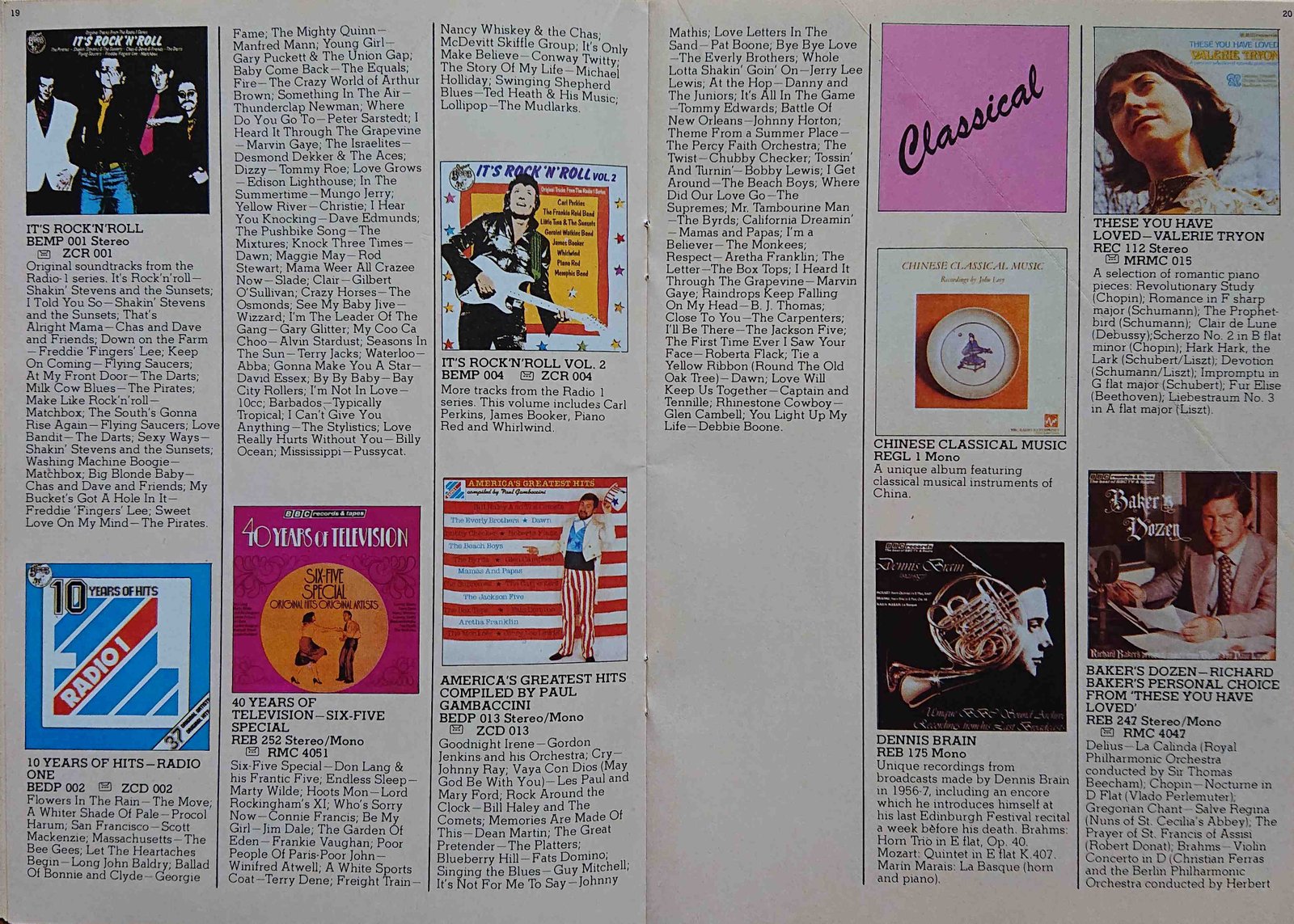 Other pages of catalogue BBC Records catalogue 1983